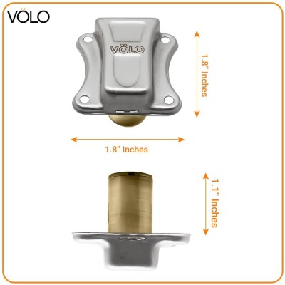 Volo Furniture Lock for Drawers & cabinets( Antique Brass25mm) Keyed Cam Lock(Pack of 1)