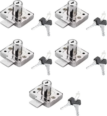 Bonus Multipurpose Lever Tumbler Lock Square 30MM (Pack of 5) Chest/Lid Lock(Pack of 5)