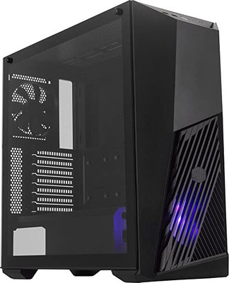 COOLER MASTER K501L RGB Computer Case - 360mm Radiator Support | 2 x 120mm Fans Pre-Installed Mid Tower Cabinet(Black)