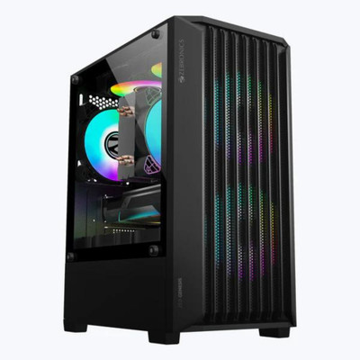ZEBRONICS ZEB-GENESIS Mini Tower Cabinet(Black)