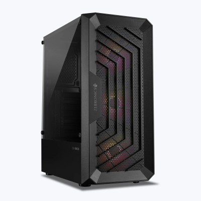 ZEBRONICS Orcus gaming mid tower Cabinet(Black)