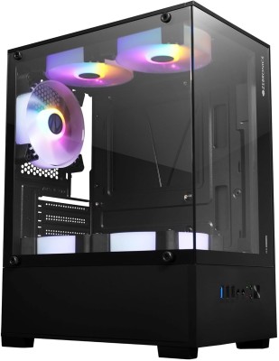 ZEBRONICS NEW LAUNCH PREMIUM ICEBERG GAMING MID TOWER Cabinet(Black)