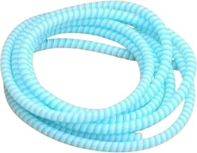 kartnxt Spiral (2 Pcs) 1 Meters Each-Full Size Cable Cord Light Blue Cable Protector(Blue)
