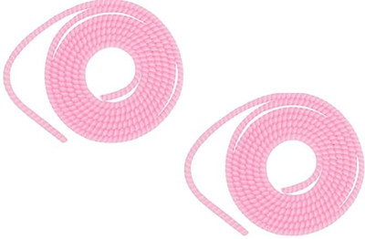 JAZX Spiral Triple 1.4 Meters Each-Full Size Cable Cord Charger Protector Saver Cable Protector(Pink)