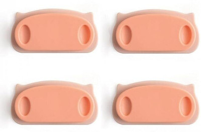 dust n shine Cable Holder Cord Clips with Self Adhesive Cable Management for Home(4Pcs) Cable Protector(Multicolor)