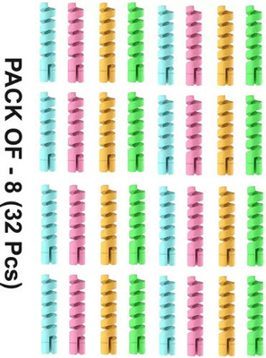MBE SALES Charging Cable 0.04 m Spiral Cable Protector, Data Cable Saver Cable Protector(Multicolor)