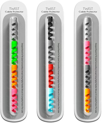 WANQLYN Spiral Cable 5 Cable Protector(Multicolor)