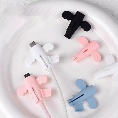 Stylewell KEMC0054-01 Data Cable Protector Saver Charging Cord Protective Cover Pack of 6 Cable Protector(Multicolor)