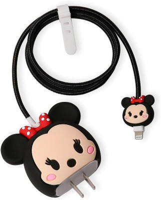 Like Star PACK OF1 Charger Cover for iPhone 18W-20W Charger, 3D cartoon MINNI Cable Protector(Red)
