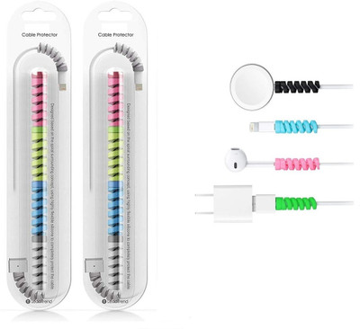 WANQLYN Spiral Cable 4 Cable Protector(Multicolor)