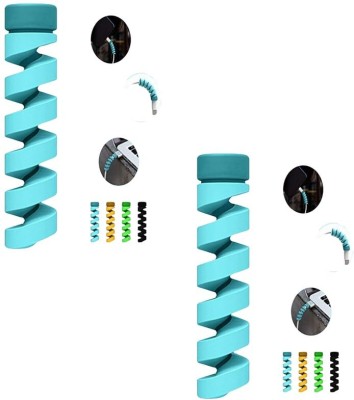 Rhobos BUY ONE GET ONE Spiral Charger Cable Protector Data Cable Saver Charging Cords Cable Protector(Multi Color)