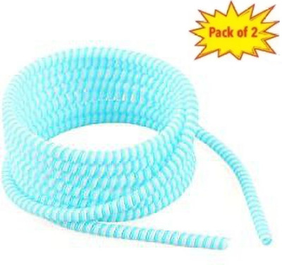 KAELAN Spiral (2 Pcs) 1 Meters Each-Full Size Cord Charger blue Cable Protector(Blue)