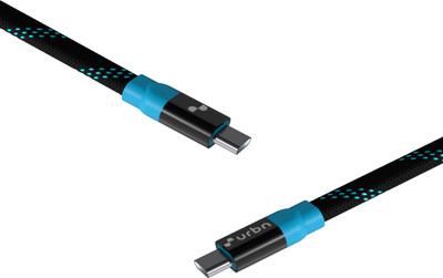 URBN USB Type C Cable 5 A 1.22 m USB C to C 100W cable with E-Mark Chip(Compatible with Mobile, Tablet, Laptop, Blue)