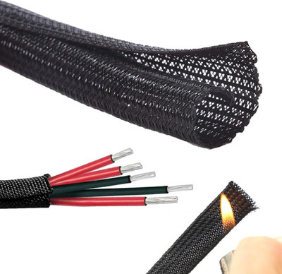 HASTHIP 1 Compartments Polyester Cable Protector(Black)