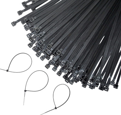 DeoDap Heavy Duty Strong Teeth Grip Nylon Self Locking Cable Ties (4 inch, Pack of 200) Nylon Flexible Straps Cable Tie Offers & Cashback