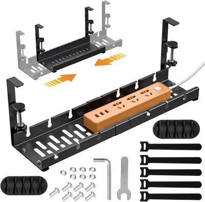 SERPLEX 1 Compartments Metal Cable Organizer Rack(Black)