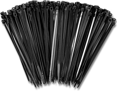 KRIONKART KRKT-100X25-1000 Nylon Standard Cable Tie(Black Pack of 1000)