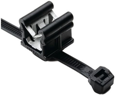 Connectronix T50ROSEC20 Nylon Hook & Loop Cable Tie(Black Pack of 100)