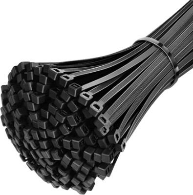 KRIONKART 300mm x 4.8mm Nylon Standard Cable Tie(Black Pack of 1000)