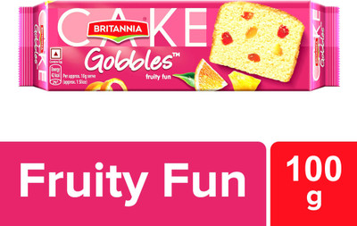 BRITANNIA Gobbles Bar Fruity Fun Cake(100 g)