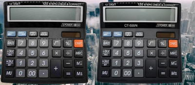 Hench HN-555N Basic Calculator_N124 Desktop Calculator_N124 Financial  Calculator(12 Digit)