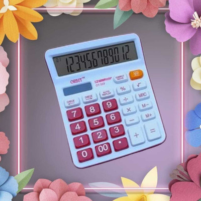 Alpha tech Orbit Signature Calculator Elegant Look Smooth Display Basic  Calculator(12 Digit)