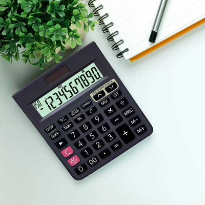 Heinriched MI-786 N Calculator 120 Steps Checked 12 Digit Large Display Solar and Battery Power Anti-Break Stylish Model With GT Button Basic  Calculator(12 Digit)
