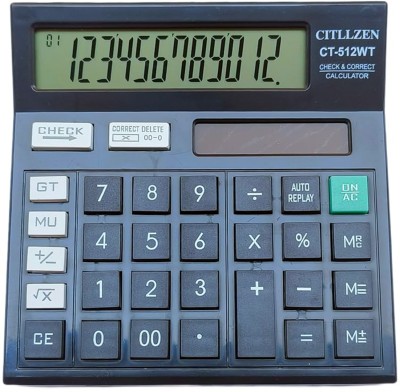 HAUSER X O 12-DIGIT SOFT CRYSTAL DISPLAY MEMORY KEY AUTO REPLAY OFFICE SCHOOL BUSINESS USE BEST PERFORMING CONSTANT CALCULATION Basic  Calculator(12 Digit)