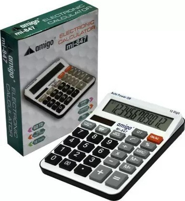 Amigo 847 Basic Calculator with New Design Basic  Calculator(12 Digit)