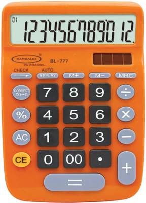 BAMBALIO BL-777 O Orange Colour 3 Years Warranty Basic  Calculator(12 Digit)