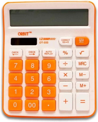 Justakeit Orbit 12 Digit with Large LCD Display and Sensitive Button OT-333c Basic  Calculator(12 Digit)