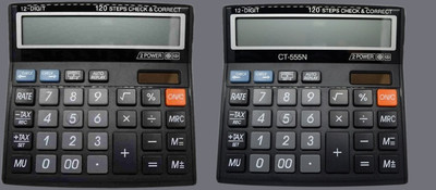 Hench HN-555N Basic Calculator_N224 Desktop Calculator_N224 Financial  Calculator(12 Digit)