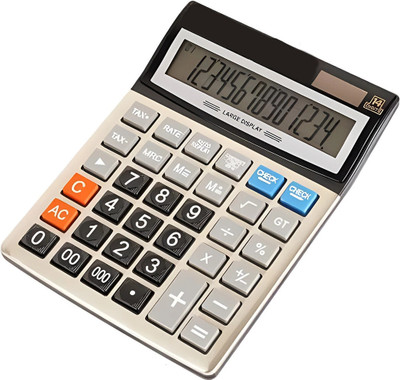 Amigo C 14 Digit Dual Powered Business/Commerce Calculator CTLZEN for Office & Home CT912ND Financial  Calculator(14 Digit)