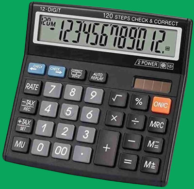 Hench HN-555N Best Basic Calculator_H459 Desktop Calculator_459 Financial  Calculator(12 Digit)