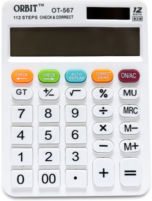 Villy OT-567 12-Digit Desktop Calculator – Perfect for Office & Home Basic  Calculator(12 Digit)