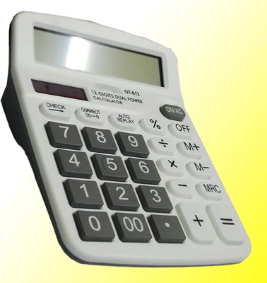 btexp ORBIT OT-612 HIGH QUALITY ATTRACTIVE LARGE HD DISPLAY WITH SOFT TOUCH CT- DUAL POWER FAIR & FAST MULTIPURPOSE USE Basic  Calculator(12 Digit)