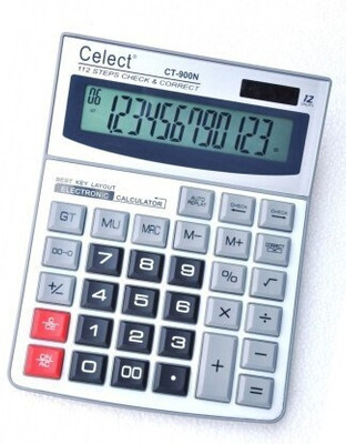 Celect CT-900N Basic Calculator Celect CT-900N Basic Calculator (12 Digit) Basic  Calculator(12 Digit)