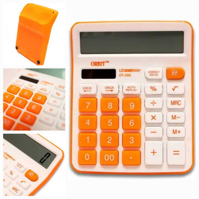 Alpha tech 72269ORANGE16 Basic  Calculator(12 Digit)