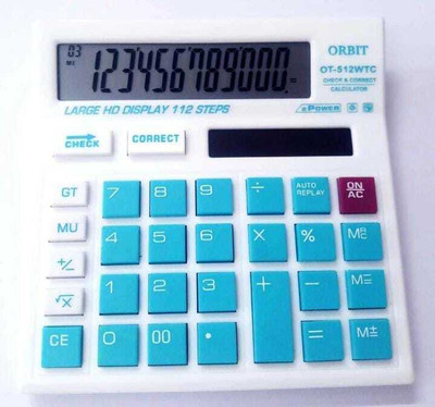 SUFFAIN CREATIONS Orbit OT-512 WTC Colorful Basic  Calculator(12 Digit)