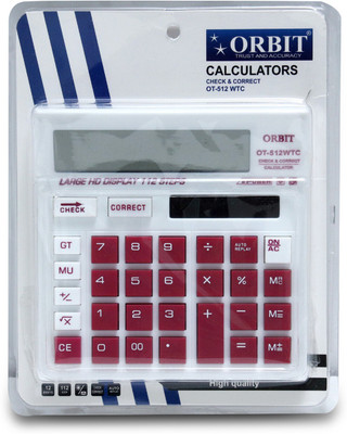 Villy Orbit OT-512 WTC PInk Electronics Basic  Calculator(12 Digit)