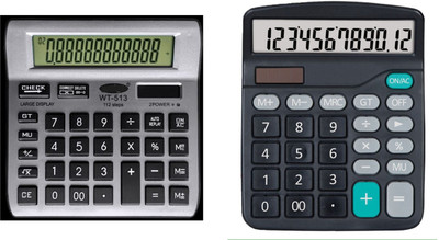 german valley A Superb Calculator Combo of 513Silver And 786N With Soft Keys Basic  Calculator(12 Digit)