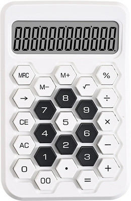 COSKIRA Hexagonal Buttons Calculator Multifunction Accounting Calculator Portable Standard Calculator with Large Display for Home, School, Basic  Calculator(12 Digit)