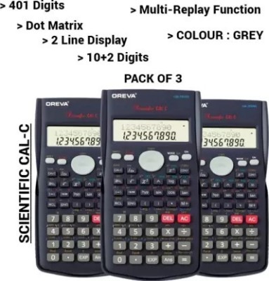 Ajanta OREVA OR 240 PACK OF 3 Basic  Calculator(12 Digit)