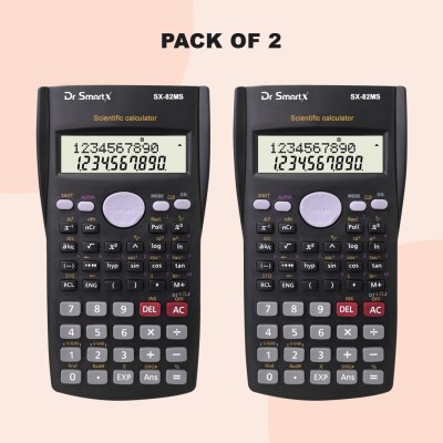 Dr SmartX PACK OF 2 scientific calculator SX-82MS calculator 240 Functions, Engineering Scientific  Calculator(12 Digit)