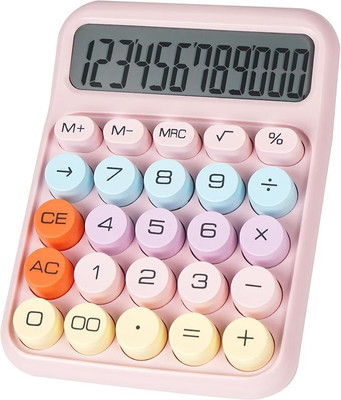 draval 74110 Mechanical Switch Calculator with Big Buttons, Calculators Desktop Basic  Calculator(12 Digit)