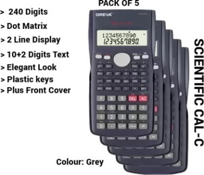 Ajanta OREVA OR 240 PACK OF 5 Basic  Calculator(12 Digit)