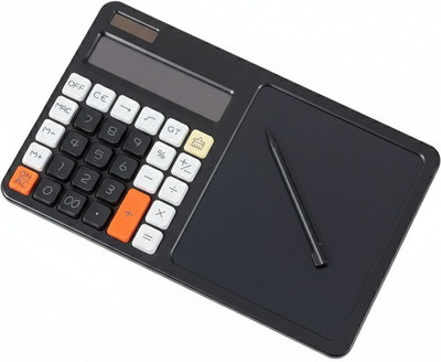 TeraaBliss Digital Calculator with E-Note Pad Black Color Basic  Calculator(12 Digit)