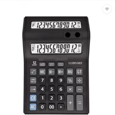 FENOZA 2000 12digit Basic Calculator (12 Digit) Standard Function Desktop Business 12 Digital Dual Screen Double Display Financial  Calculator(12 Digit)
