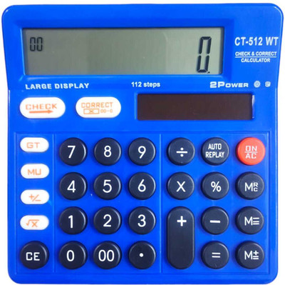 Shagun Stores CT-512B CHECK & CORRECT DUAL POWER CALCULATOR Basic  Calculator(12 Digit)