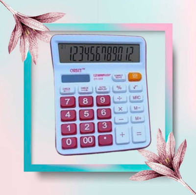 Alpha tech Orbit OT-333c Trendy Calculator Smooth Performance Basic  Calculator(12 Digit)